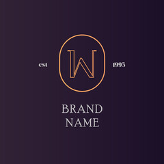 Vintage w logo
