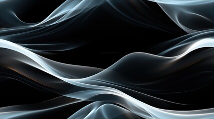 Winter Abstract Art with Smooth Lines and Sparkling Textures