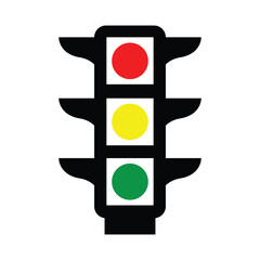 the traffic light icon vector