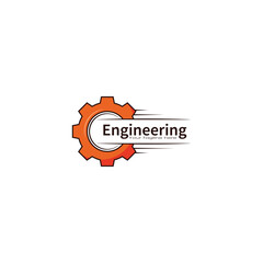 Engineering logo design vector graphics