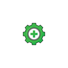 Safety first logo or icon isolated vector graphics