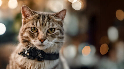 The cat with the collar