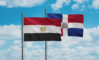 Belgium and Egypt flag