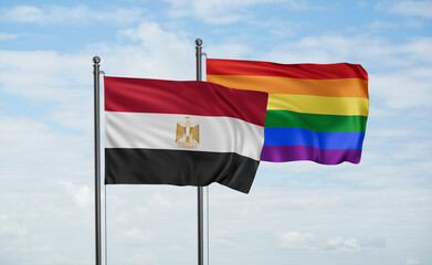 Gay Pride and Egypt flag