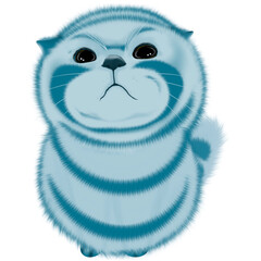 Cute blue kitty 