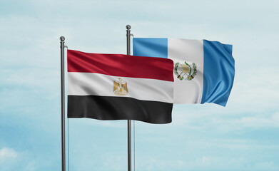 Guatemala and Egypt flag