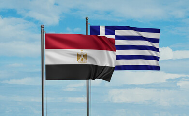 Greece and Egypt flag
