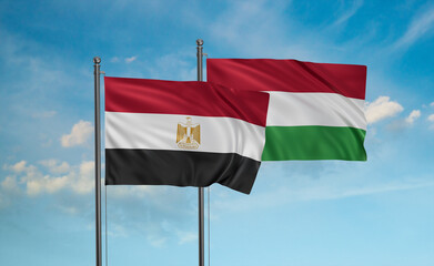 Hungary and Egypt flag