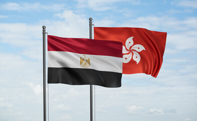 Hong Kong and Egypt flag