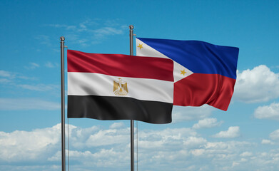 Philippines and Egypt flag