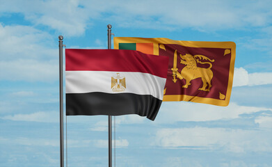 Sri Lanka and Egypt flag