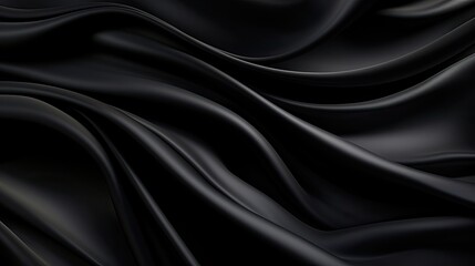 Fototapeta premium black satin background - generative ai