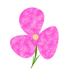 Pink flower icon minimal