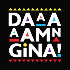 Stylish , fashionable  and awesome black history month quotes typography  illustrator