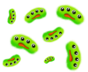 set of monsters pattern monster