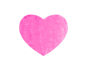 pink heart on white background