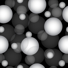 White Bubble Circle Bokeh Pattern, Tile use for art job, etc.