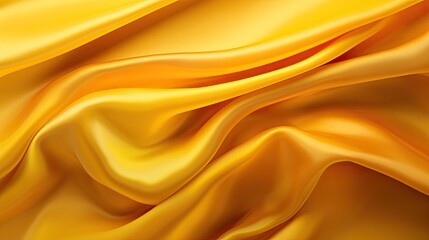 Obraz premium yellow silk fabric - generative ai