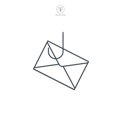 Phishing icon symbol vector illustration isolated on white background