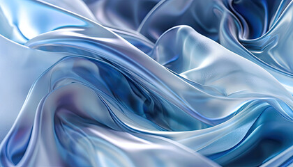 Silky Blue Fabric in Soft Dreamy Mood