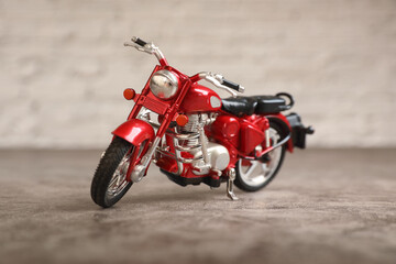 Miniature motorcycle model for kids	
