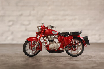 Miniature motorcycle model for kids