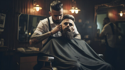 Master of Style: Barber at Work