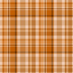 Seamless pattern in light brown colors for plaid, fabric, textile, clothes, tablecloth and other things. Vector image.