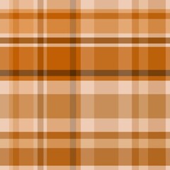 Seamless pattern in brown and beige colors for plaid, fabric, textile, clothes, tablecloth and other things. Vector image.
