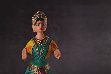 Indian famous Thanjavur or Tanjore dancing doll	
