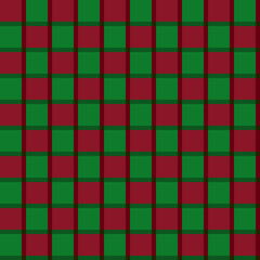 abstract square background seamless pattern , red and white green