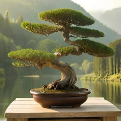 Foto op Plexiglas bonsai tree in a garden © lorenzo