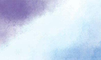 Watercolor background with purple and blue color