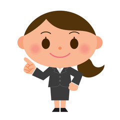 指刺し スーツ 女性