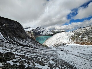 Barrage du vieux Emosson sous la Neige - Alpes