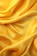Obraz premium yellow silk fabric - generative ai