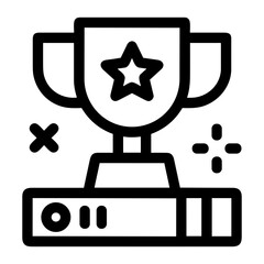 Winner success icon symbol vector image . Illustration of reward champion win championship bedge design image 