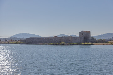 Serene View of Venetian Triangle Castle at Butrint, Albania