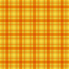 黄色とオレンジのチェック柄