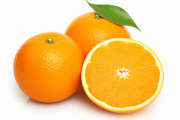 A slice of orange is placed in the corner with a copy space at the centre