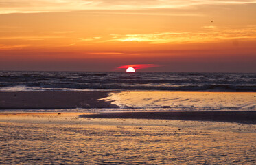 sunset on the beach 4