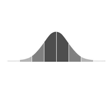 Normal Distribution Concept Design. Vector Illustration.