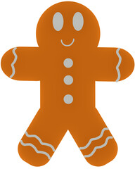 cute Christmas gingerbread man cookie