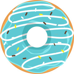 Obraz premium Delicious Donut Illustartion