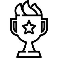 Winner success icon symbol vector image . Illustration of reward champion win championship bedge design image 