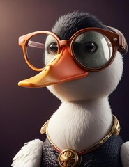 Dapper Duck - The Epitome of Elegance and Intelligence, Embodied in Our Brand