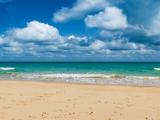 Fototapeta na wymiar Tropical sand and shore
