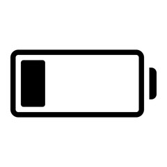 low battery glyph icon