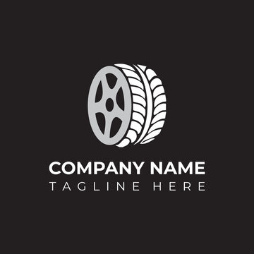 Car company logo vector illustration, Tires illustration logo vector template.