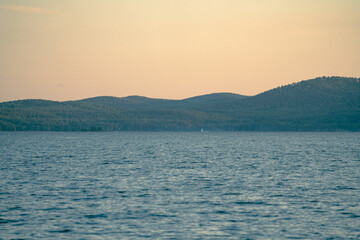 sunset in the mountains